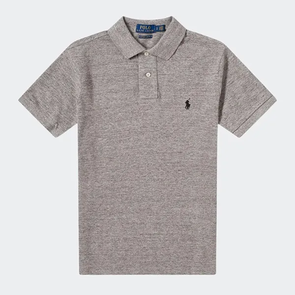 Áo Polo Nam Ralph Lauren With Embroidered Logo In Grey 710666998006 Màu Xám Size L