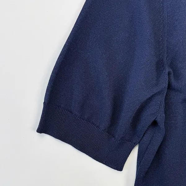 Áo Polo Nam Versace Dark Blue Logo Medusa Embroidered 1019330 1A13913 1UI20 Màu Xanh Navy Size 44