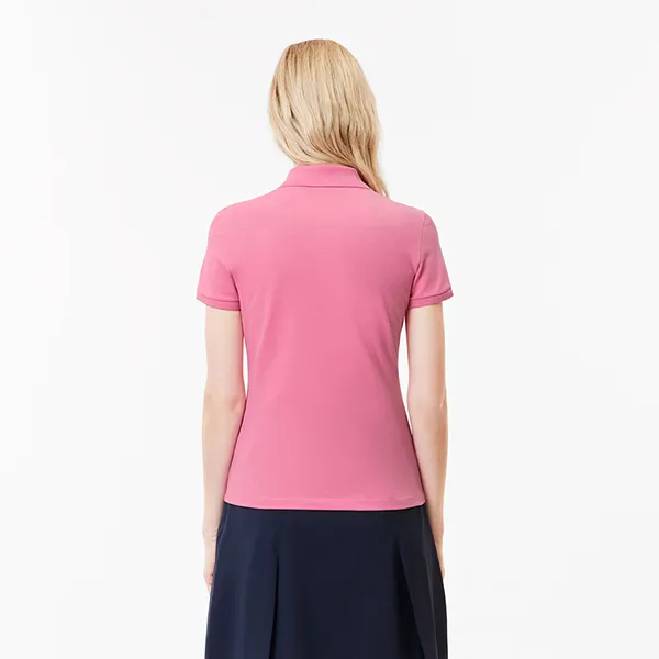 Áo Polo Nữ Lacoste Women L.12.D Slim Fit Stretch Piqué PF5462 2R3 Màu Hồng Size 34