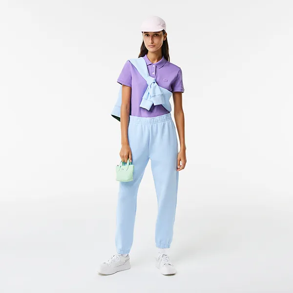 Áo Polo Nữ Lacoste Women L.12.D Slim Fit Stretch Piqué PF5462 IN GFU Màu Tím Size 38