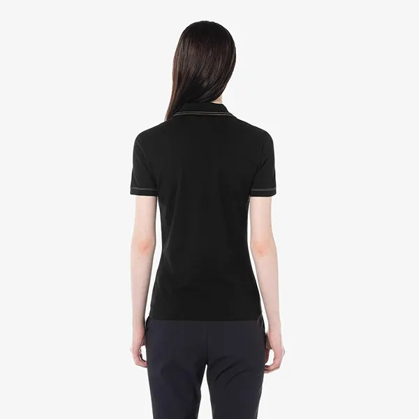 Áo Polo Nữ Lacoste Women Stitched Mini Piqué PF0086 54G 031 Màu Đen Size 34