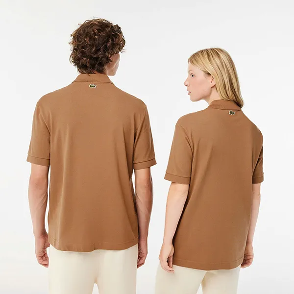 Áo Polo Unisex Lacoste Loose Fit L.12.12 Piqué Polo PH3922 SIX Màu Nâu Size XS
