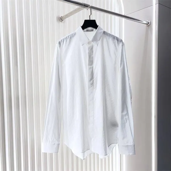 Áo Sơ Mi Dài Tay Nam Dior White Long Sleeve 013C501A4743 Màu Trắng Size 38