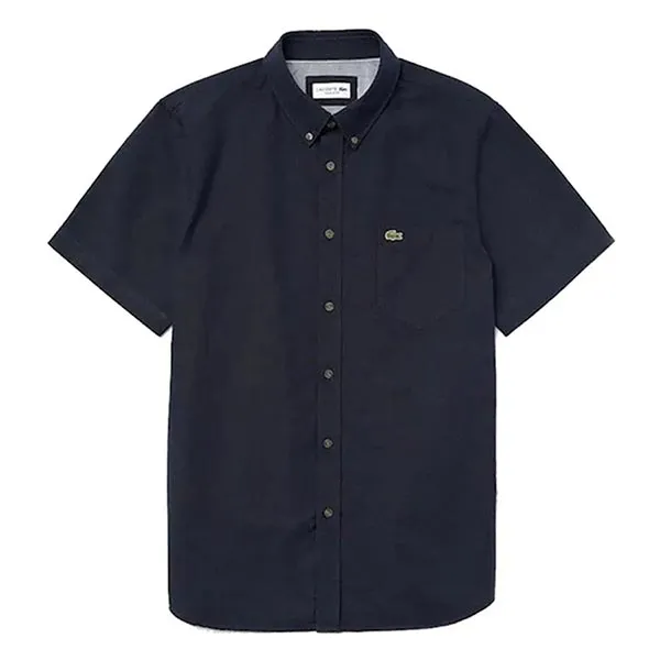 Áo Sơ Mi Nam Lacoste Regular CH4975 423 Màu Xanh Navy Size 39