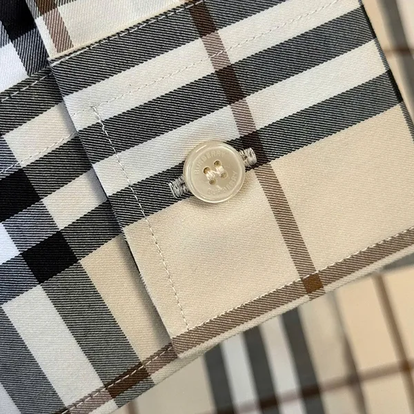 Áo Sơ Mi Nam Burberry Shefford Check Long-sleeve In Beige 81043791 Màu Be Size XS