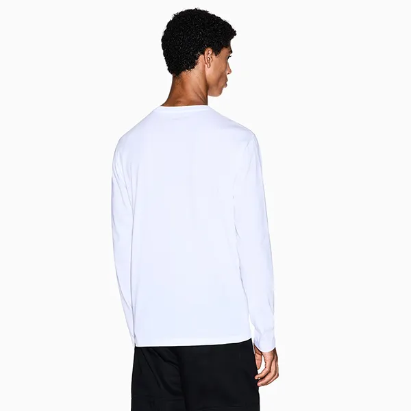 Áo Thun Dài Tay Nam Armani Exchange 8NZTCH Z8H4Z Màu Trắng Size M