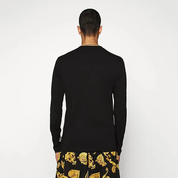 Áo Thun Dài Tay Nam Versace Long-Sleeved T-Shirt Màu Đen Size XS