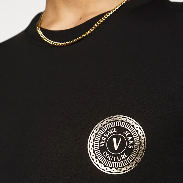 Áo Thun Dài Tay Nam Versace Long-Sleeved T-Shirt Màu Đen Size XS