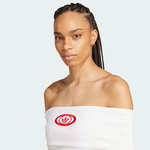 Áo Thun Dài Tay Trễ Vai Nữ Adidas Originals Off Shoulder Long-Sleeve Top KA2691 Màu Trắng Size S (Form Âu)