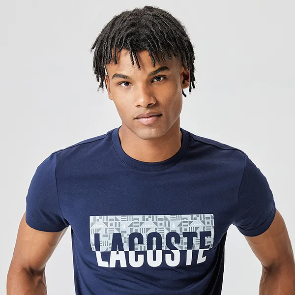 Áo Thun Nam Lacoste Men's T-Shirt TH2306 06L Màu Xanh Navy Size 2