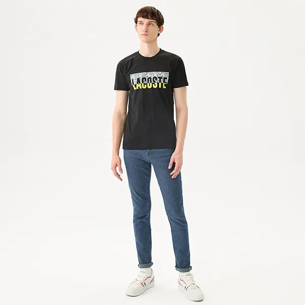 Áo Thun Nam Lacoste Men's T-Shirt TH2306 06S Màu Đen Size 2