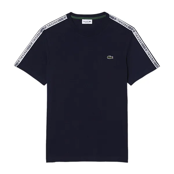 Áo Thun Nam Lacoste Regular Fit Logo Stripe T-Shirt TH5071 166 Màu Xanh Navy Size 3