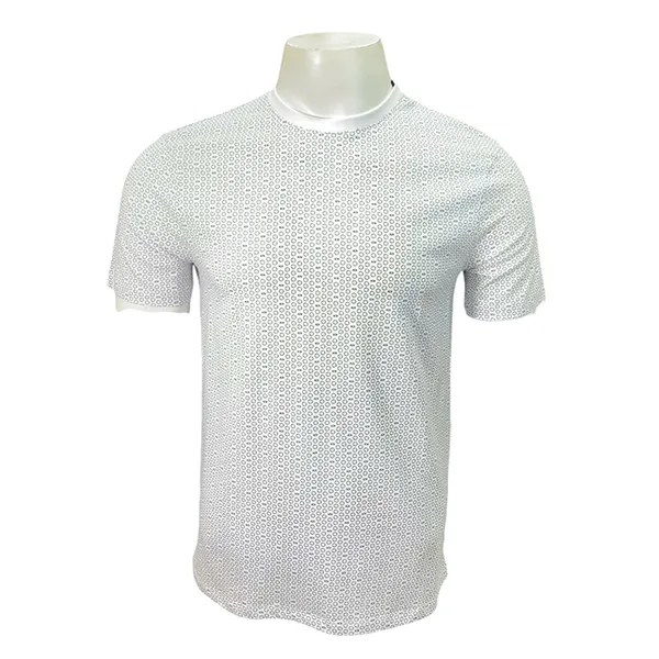 Áo Thun Nam Armani Exchange Chấm Ô Chữ Xanh 7VZTHZ ZJH4Z Tshirt Màu Trắng Size XS