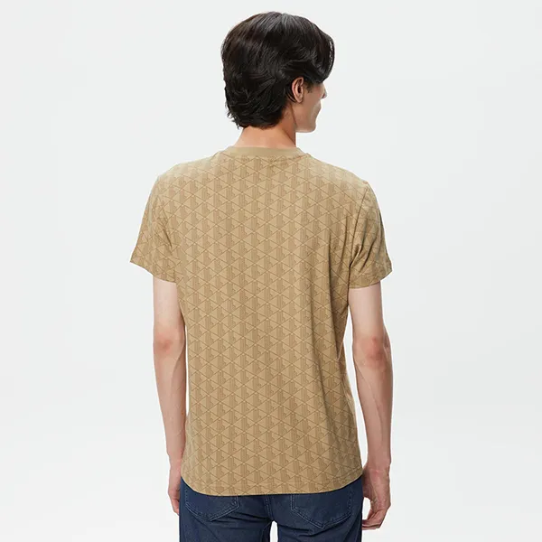 Áo Thun Nam Lacoste Men's T-Shirt TH2413 13C Màu Nâu Size 4