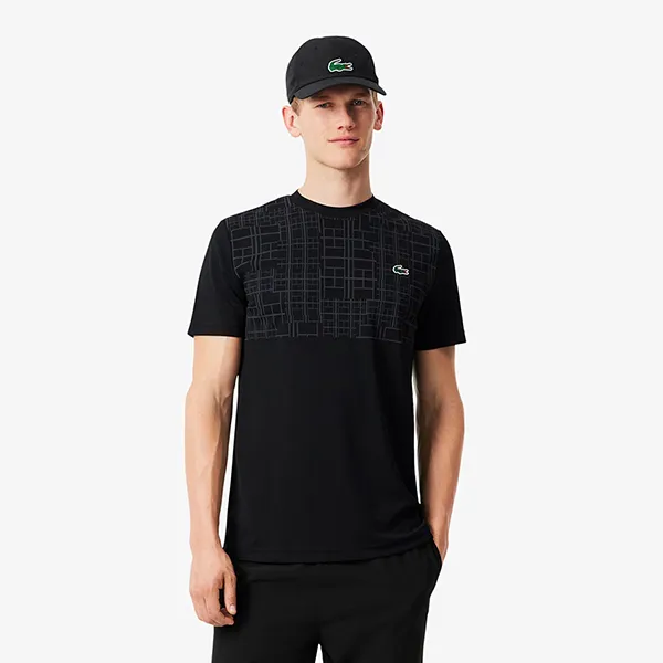 Áo Thun Nam Lacoste Men's Tennis x Novak Djokovic T-Shirt TH4782-51 031 Màu Đen