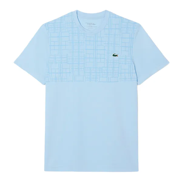 Áo Thun Nam Lacoste Men's Tennis x Novak Djokovic T-Shirt TH4782-51 HBP Màu Xanh Da Trời