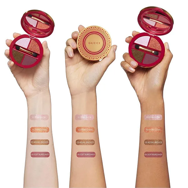 Bảng Phấn Mắt Gucci Palette De Beauté Quatuor Eyeshadow 04 Festive Glow