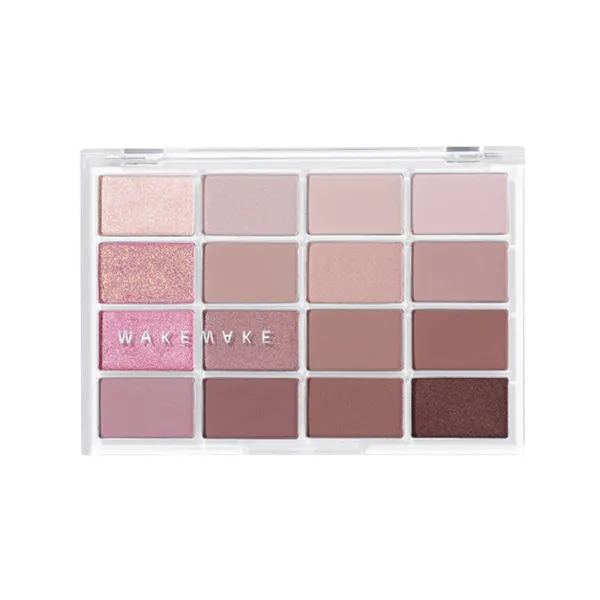Bảng Phấn Mắt Wakemake Soft Blurring Eye Palette 16 Ô Tone 02 Lively Blurring