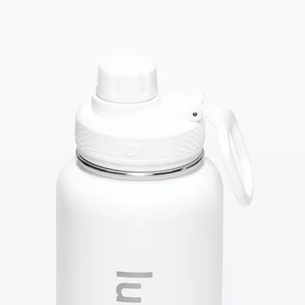 Bình Giữ Nhiệt Lululemon Water Bottle Back To Life Clear Bottle Straw Lid - White Màu Trắng 350ml