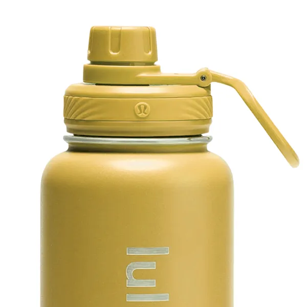 Bình Giữ Nhiệt Lululemon Water Bottle Back To Life Clear Bottle Straw Lid – Yellow Màu Vàng 350ml
