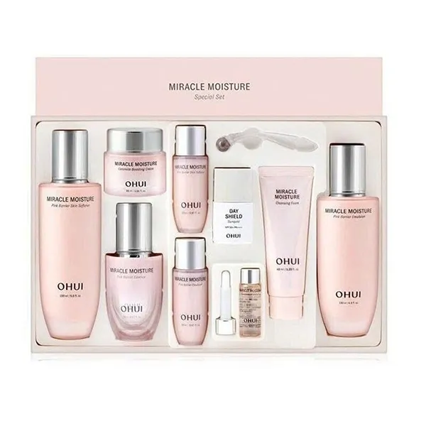 Bộ Dưỡng Da Cấp Ẩm Ohui Miracle Moisture 9 Món