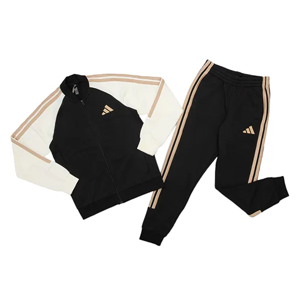 Bộ Quần Áo Adidas Sportswear V Tracksuit 2 Black & Offwhite JZ0106 Màu Đen Be Size M