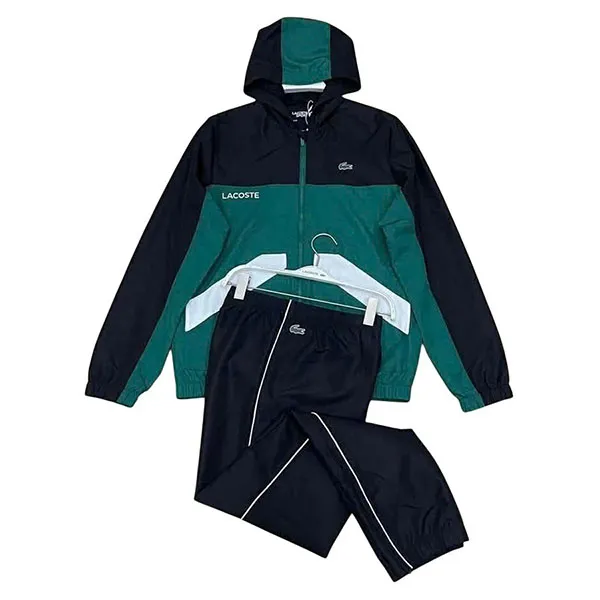 Bộ Quần Áo Gió Nam Lacoste Men’s Sport Màu Xanh/Đen Size 4