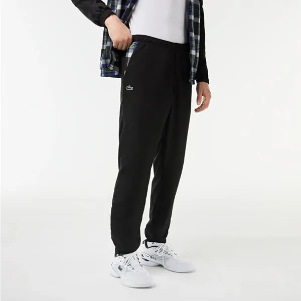 Bộ Quần Áo Gió Nam Lacoste Tennis Performance WH7265 Màu Đen Xanh Size 3