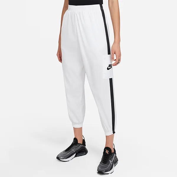 Bộ Quần Áo Gió Nữ Nike Sportswear DM6180-100 / CJ7347-100 Màu Trắng Size L (Form Á)
