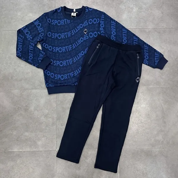 Bộ Quần Áo Nỉ Nam Le Coq Sportif Mono Màu Xanh Dương Size M (Form Á)
