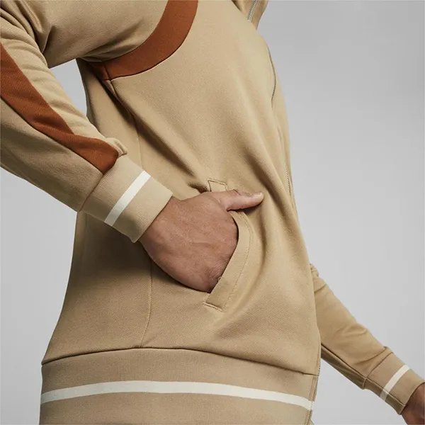 Bộ Quần Áo Nỉ Puma T7 Track Men's Beige Tracksuit Top 624392 - 83 Màu Be/Nâu Size XS
