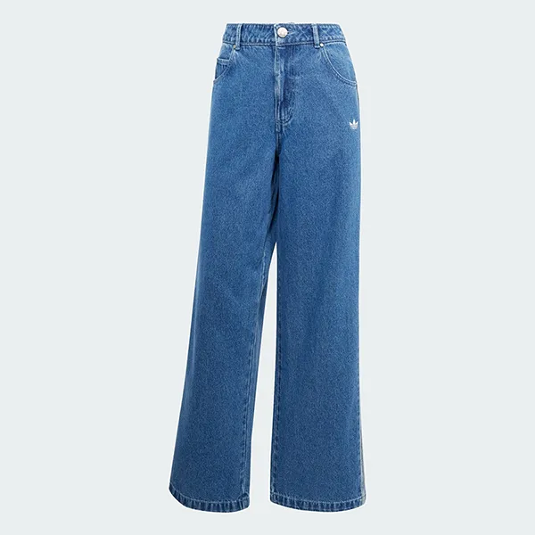 Bộ Quần Áo Nữ Adidas Track Top Denim Adicolor JD2570 JD2574 Màu Xanh Size L