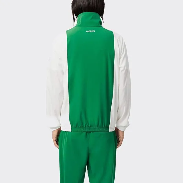 Bộ Quần Áo Pickleball/Tennis Nam Lacoste Sport x Novak Djokovic White Green Tracksuit Màu Xanh Trắng Size 3