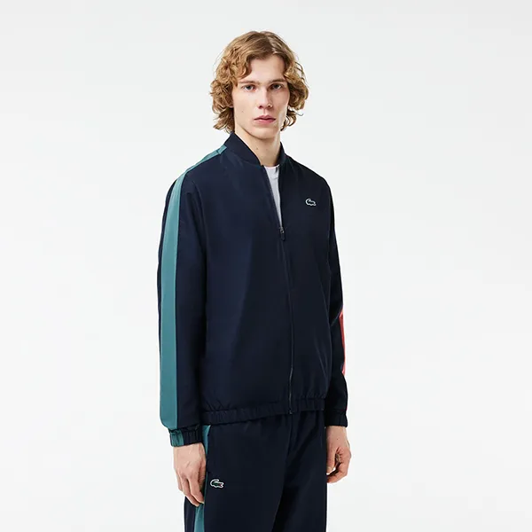 Bộ Quần Áo Thể Thao Nam Lacoste Tennis Sportsuit Colourblock WH8334 ISJ Màu Xanh Navy Size 2