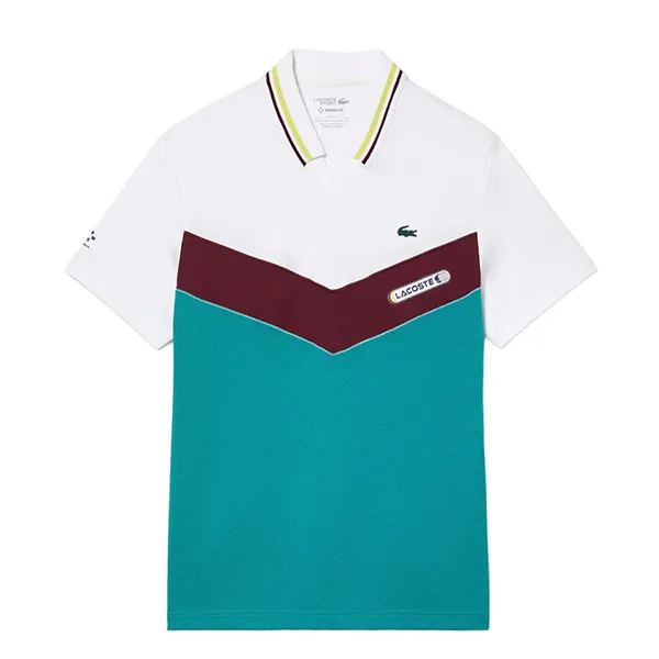 Bộ Quần Áo Thể Thao Nam Lacoste Tennis x Daniil Medvedev GH1098/DH1099 Màu Trắng/Xanh