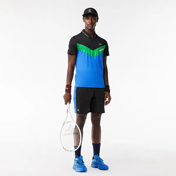 Bộ Quần Áo Thể Thao Nam Lacoste Tennis x Daniil Medvedev GH1098/DH1099 Màu Xanh/Đen