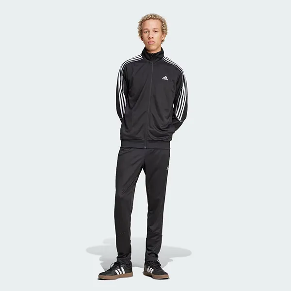 Bộ Thể Thao Nam Adidas 3-Stripes Doubleknit Track Suit IX1277 Màu Đen Size S