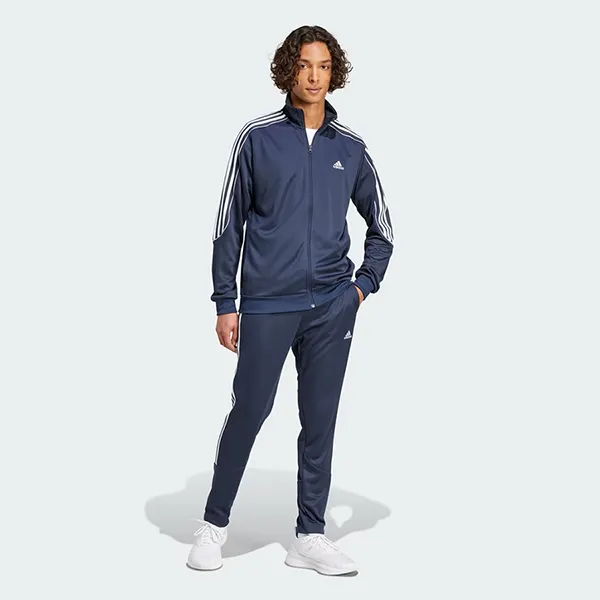 Bộ Thể Thao Nam Adidas 3-Stripes Doubleknit Track Suit IY6663 Màu Xanh Navy Size S