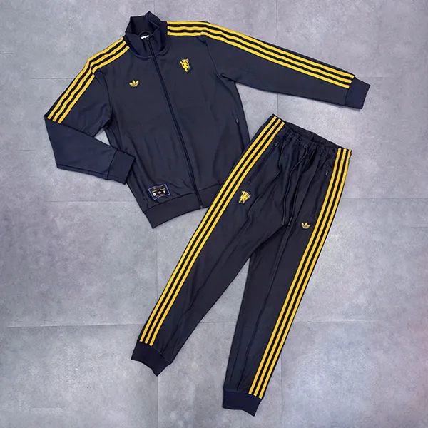 Bộ Thể Thao Nam Adidas Originals Manchester United FC Icons Track Màu Đen Size S (Form Âu)