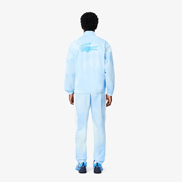 Bộ Thể Thao Nam Lacoste Men's Tracksuit Tennis X Daniil Medvedev WH2609 54N E7B Màu Xanh Nhạt Size 3