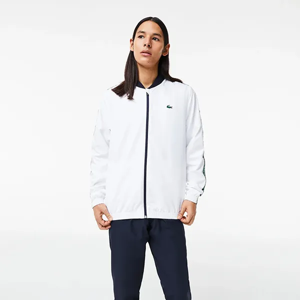 Bộ Thể Thao Nam Lacoste Sport Printed Tennis Tracksuit Màu Xanh Trắng Size 3