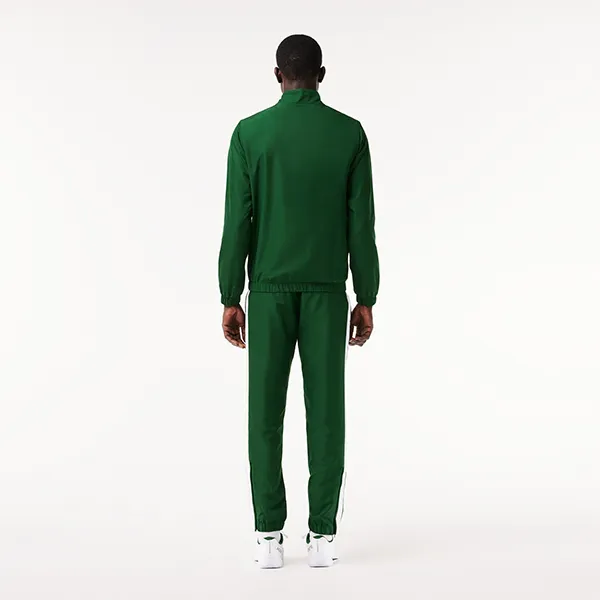 Bộ Thể Thao Nam Lacoste Sweatsuit Tennis WH7567-291 Màu Xanh Green Size 3