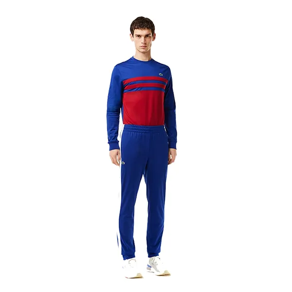 Bộ Thể Thao Nam Lacoste Tennis Track Pants Màu Xanh Đỏ Size 3