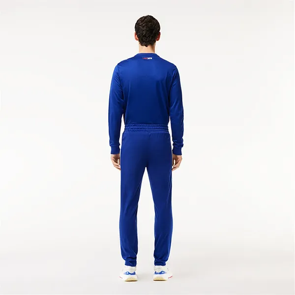 Bộ Thể Thao Nam Lacoste Tennis Track Pants Màu Xanh Đỏ Size 3