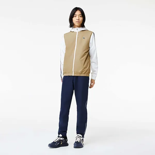 Bộ Thể Thao Nam Lacoste Tracksuit WH5200-8X2 Màu Be Xanh Size 2