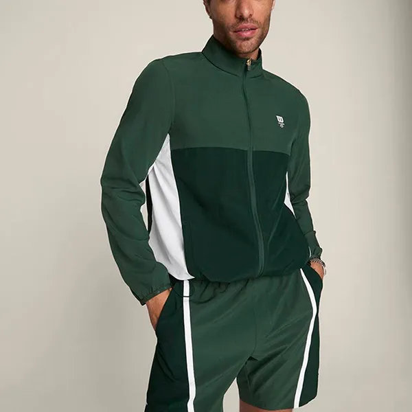 Bộ Thể Thao Nam Wilson OG Tour Short Lined Màu Xanh Green Size S (Form Âu)