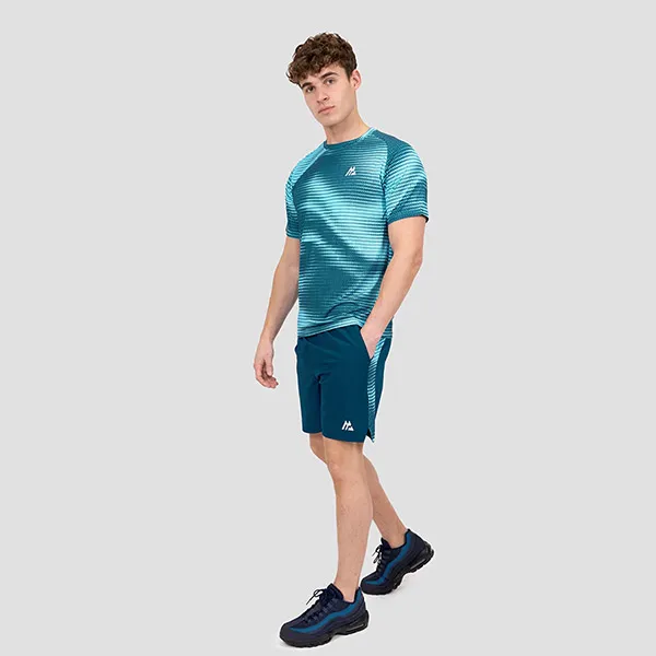Bộ Thể Thao Pickeball/Tenis Montirex Peak Print Màu Xanh Size S (Form Âu)