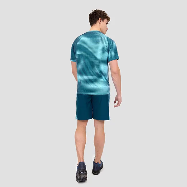 Bộ Thể Thao Pickeball/Tenis Montirex Peak Print Màu Xanh Size S (Form Âu)