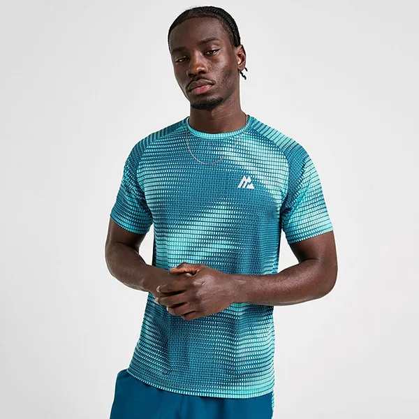 Bộ Thể Thao Pickeball/Tenis Montirex Peak Print Màu Xanh Size S (Form Âu)