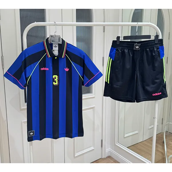 Bộ Thể Thao Tennis/PickleBall Nam Adidas Jcquard Jersey KD2307/KD2318 Màu Xanh Đen Size S (Form Âu)